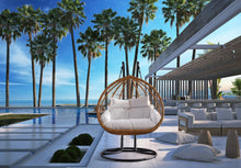 Load image into Gallery viewer, Tarzan Natural Color Outdoor Patio Double Swing Chair
