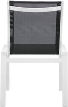 Load image into Gallery viewer, Nizuc Black Mesh Waterproof Fabric Outdoor Patio Aluminum Mesh Dining Chair