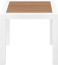 Load image into Gallery viewer, Nizuc Brown manufactured wood Outdoor Patio Aluminum End Table
