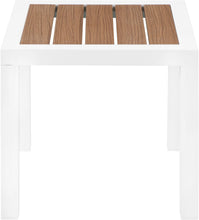 Load image into Gallery viewer, Nizuc Brown manufactured wood Outdoor Patio Aluminum End Table