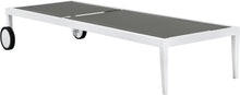 Load image into Gallery viewer, Nizuc Grey Mesh Waterproof Fabric Outdoor Patio Aluminum Mesh Chaise Lounge Chair