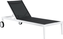Load image into Gallery viewer, Nizuc Black Mesh Waterproof Fabric Outdoor Patio Aluminum Mesh Chaise Lounge Chair