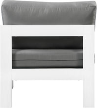 Load image into Gallery viewer, Nizuc Grey Waterproof Fabric Outdoor Patio Aluminum Armless Chair