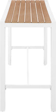 Load image into Gallery viewer, Nizuc Brown manufactured wood Outdoor Patio Aluminum Rectangle Bar Table