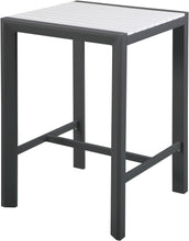 Load image into Gallery viewer, Nizuc White manufactured wood Outdoor Patio Aluminum Square Bar Table