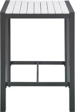 Load image into Gallery viewer, Nizuc White manufactured wood Outdoor Patio Aluminum Square Bar Table