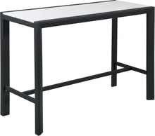 Load image into Gallery viewer, Nizuc White manufactured wood Outdoor Patio Aluminum Rectangle Bar Table