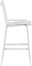 Load image into Gallery viewer, Nizuc White Mesh Waterproof Fabric Outdoor Patio Aluminum Mesh Barstool