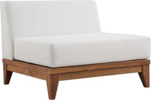 Load image into Gallery viewer, Rio Off White Waterproof Fabric Outdoor Patio Modular Armless Chair