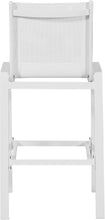 Load image into Gallery viewer, Nizuc White Mesh Waterproof Fabric Outdoor Patio Aluminum Mesh Barstool