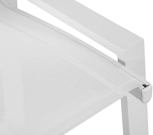 Load image into Gallery viewer, Nizuc White Mesh Waterproof Fabric Outdoor Patio Aluminum Mesh Barstool