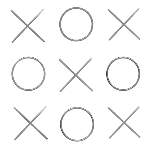 XOXO Chrome Stainless Steel Wall Decor