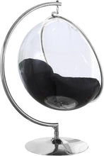 Load image into Gallery viewer, Luna Black Durable Fabric Acrylic Swing Chair