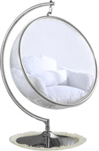 Load image into Gallery viewer, Luna White Durable Fabric Acrylic Swing Chair