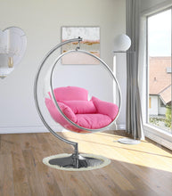 Load image into Gallery viewer, Luna Pink Durable Fabric Acrylic Swing Chair