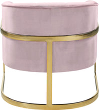 Load image into Gallery viewer, Carter Pink Velvet Accent Chair