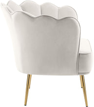 Load image into Gallery viewer, Jester Cream Velvet Accent Chair