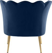 Load image into Gallery viewer, Jester Navy Velvet Accent Chair