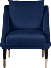 Load image into Gallery viewer, Elegante Navy Velvet Accent Chair