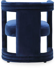 Load image into Gallery viewer, Blair Navy Velvet Accent Chair