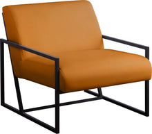Load image into Gallery viewer, Industry Cognac Faux Leather Accent Chair