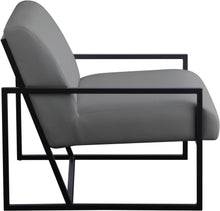 Load image into Gallery viewer, Industry Grey Faux Leather Accent Chair