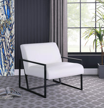 Load image into Gallery viewer, Industry White Faux Leather Accent Chair