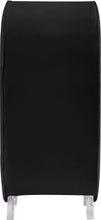 Load image into Gallery viewer, Crescent Black Velvet Accent Chair