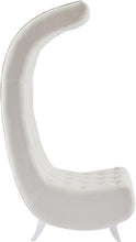 Load image into Gallery viewer, Crescent Cream Velvet Accent Chair