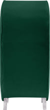 Load image into Gallery viewer, Crescent Green Velvet Accent Chair