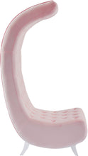 Load image into Gallery viewer, Crescent Pink Velvet Accent Chair