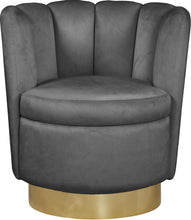 Load image into Gallery viewer, Lily Grey Velvet Accent Chair