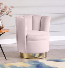Load image into Gallery viewer, Lily Pink Velvet Accent Chair