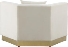 Load image into Gallery viewer, Marquis Cream Velvet Chair