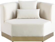 Load image into Gallery viewer, Marquis Cream Velvet Chair