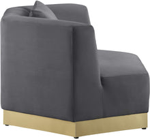 Load image into Gallery viewer, Marquis Grey Velvet Chair