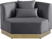 Load image into Gallery viewer, Marquis Grey Velvet Chair