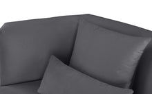 Load image into Gallery viewer, Marquis Grey Velvet Chair