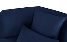 Load image into Gallery viewer, Marquis Navy Velvet Chair