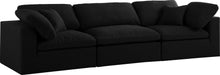 Load image into Gallery viewer, Serene Black Linen Fabric Deluxe Cloud Modular Sofa