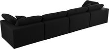 Load image into Gallery viewer, Serene Black Linen Fabric Deluxe Cloud Modular Sofa