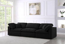 Load image into Gallery viewer, Serene Black Linen Fabric Deluxe Cloud Modular Sofa