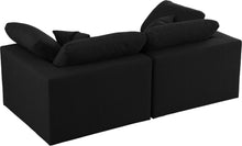 Load image into Gallery viewer, Serene Black Linen Fabric Deluxe Cloud Modular Sofa