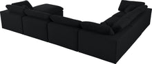Load image into Gallery viewer, Serene Black Linen Fabric Deluxe Cloud Modular Sectional