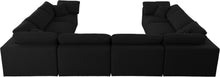 Load image into Gallery viewer, Serene Black Linen Fabric Deluxe Cloud Modular Sectional