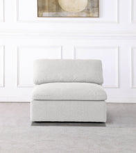 Load image into Gallery viewer, Serene Cream Linen Fabric Deluxe Cloud Armless Chair