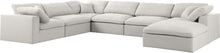 Load image into Gallery viewer, Serene Cream Linen Fabric Deluxe Cloud Modular Sectional