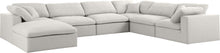 Load image into Gallery viewer, Serene Cream Linen Fabric Deluxe Cloud Modular Sectional