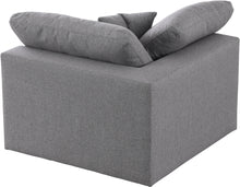 Load image into Gallery viewer, Serene Grey Linen Fabric Deluxe Cloud Corner Chair
