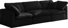 Load image into Gallery viewer, Plush Black Velvet Standard Cloud Modular Sofa